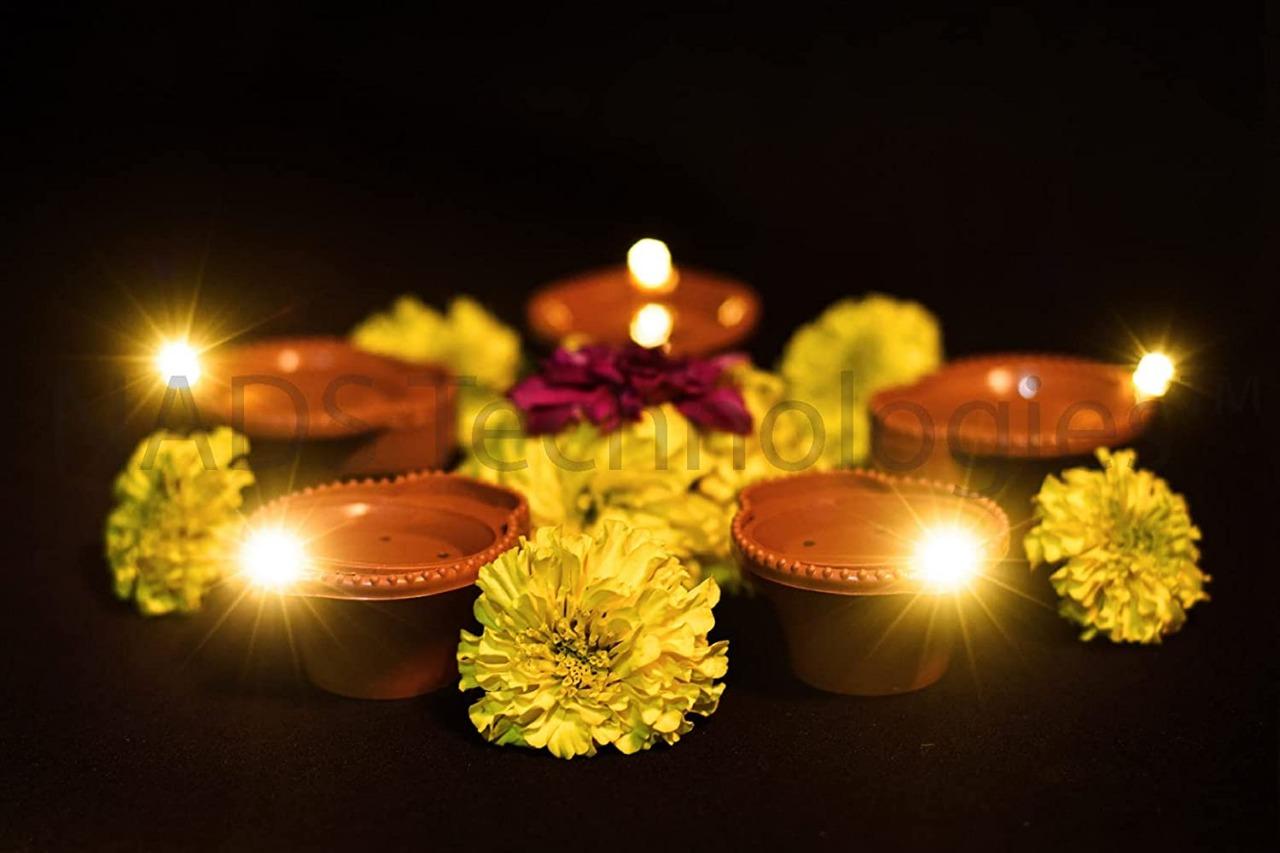 Water Sensor Led Diyas Candle (6 PCS)