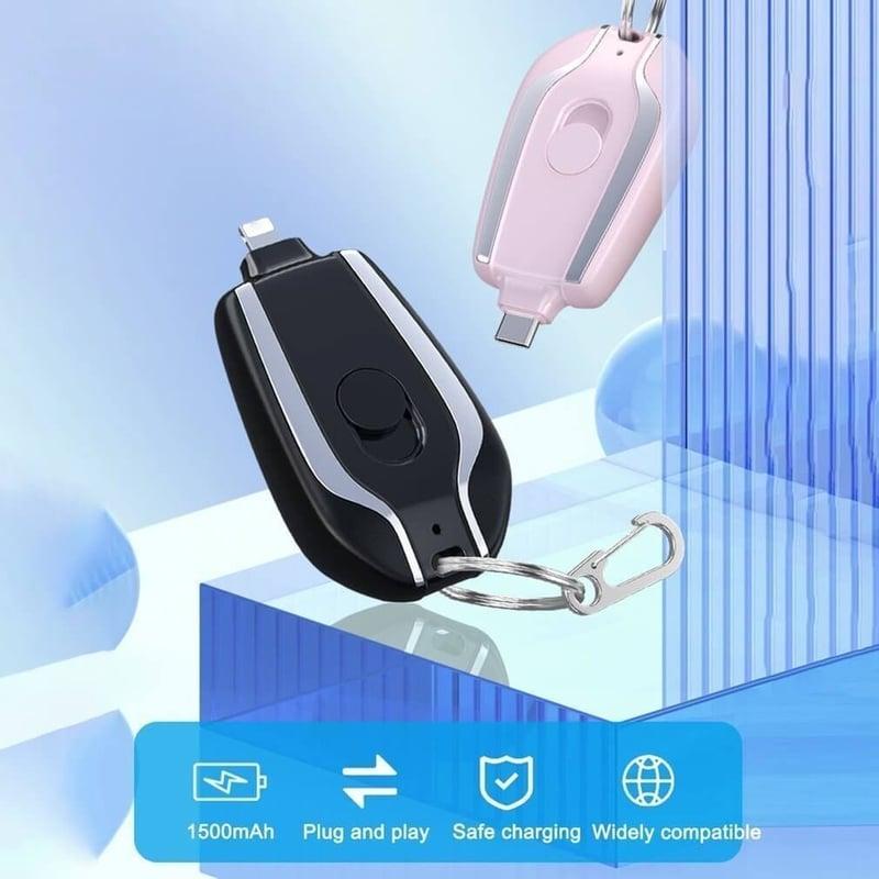 Mini Power Bank with Keychain