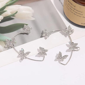 Stylish Butterfly Ear Crawler Cuff Earrings For Women And Girls