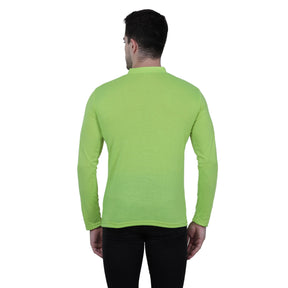 Cotton Blend Solid Full Sleeves T-Shirt