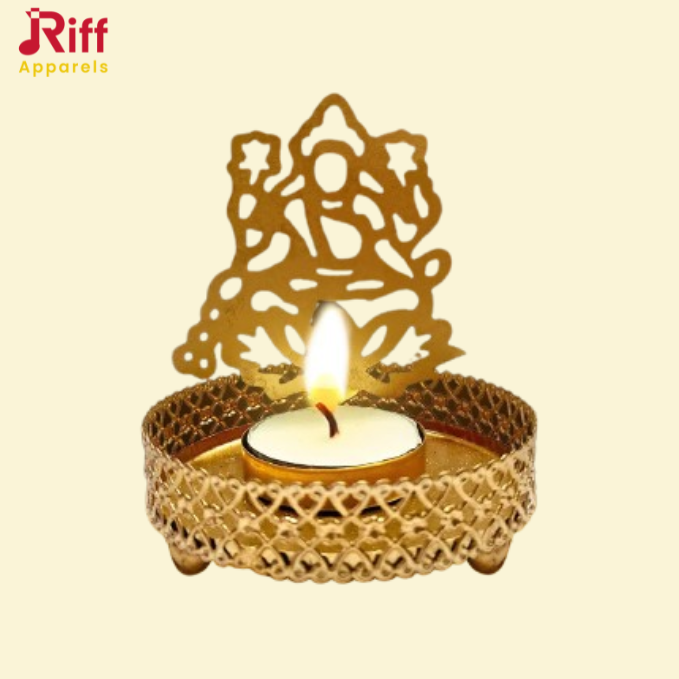 Handicraft Decorative Lakshmi ji Shadow Tea Light, Lamp, Holder for Diwali| Home Decor| Table Diya